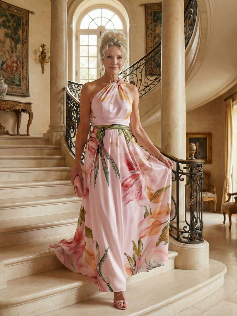 Robe Longue Florale Légère AMIEL
