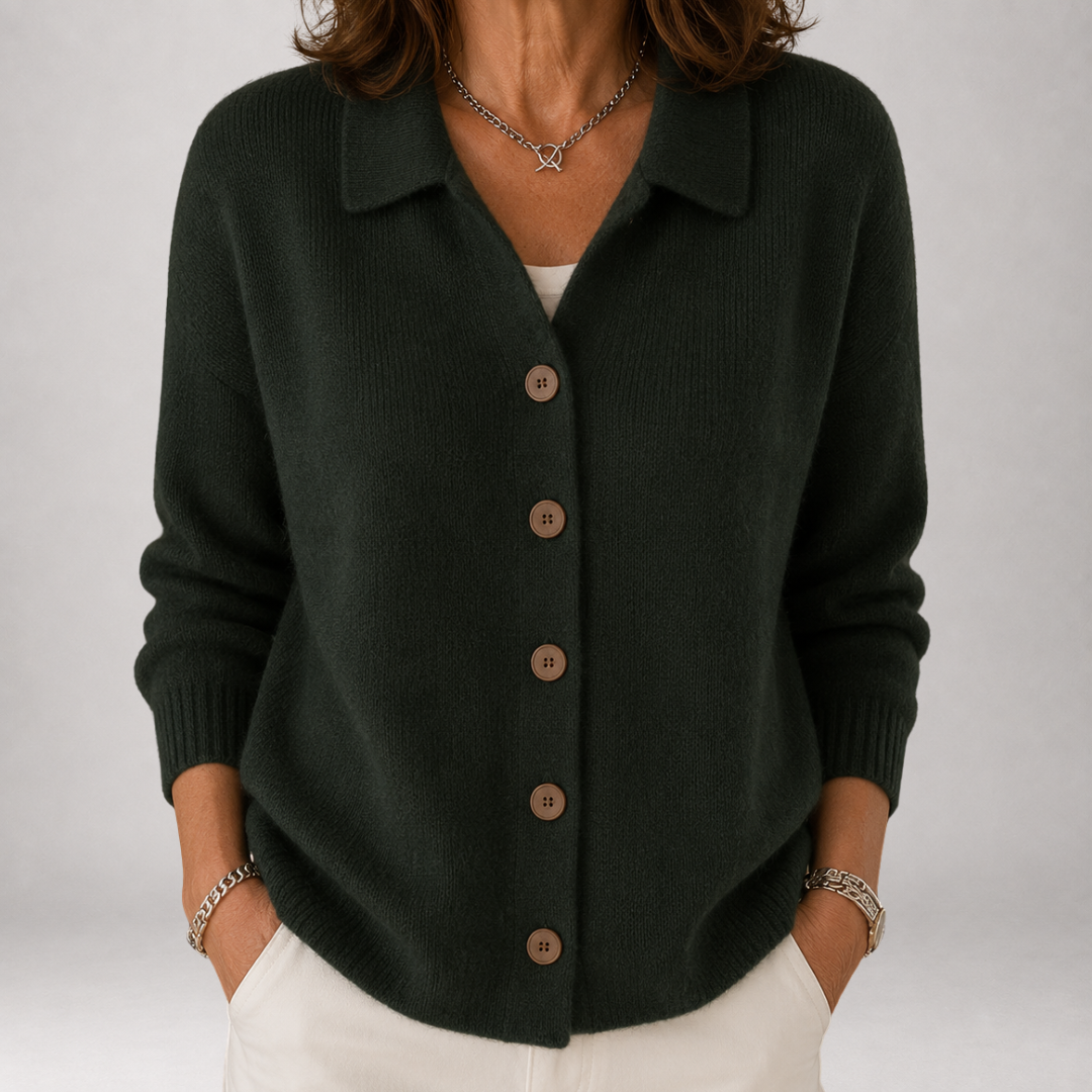 Wrenley™ | Cardigan en maille à col polo