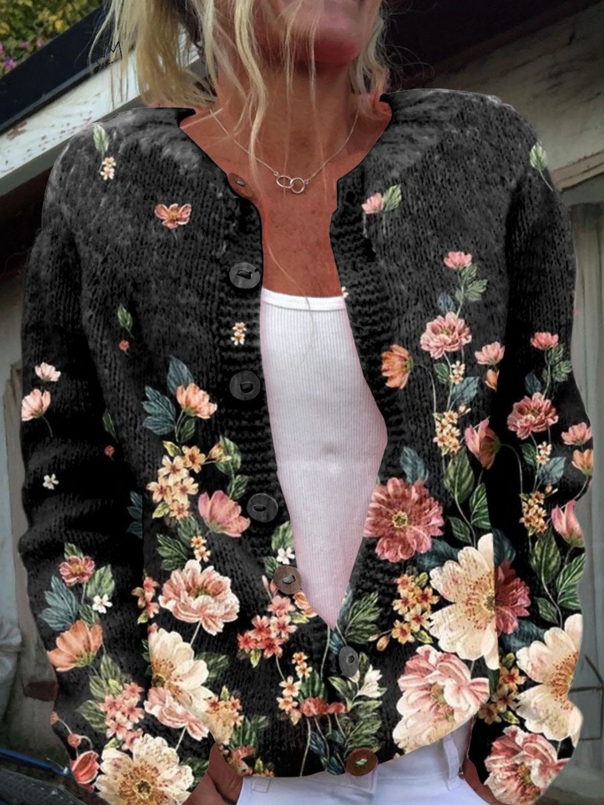 Kivara™ | Cardigan vintage à fleurs
