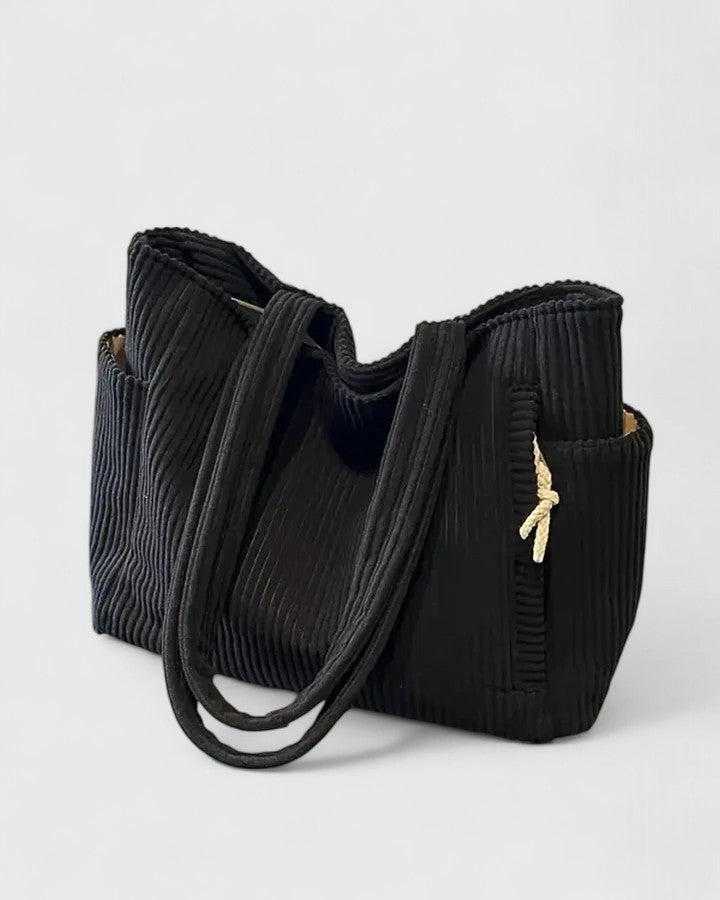 LIORANE | Sac côtelé à détails de cordon