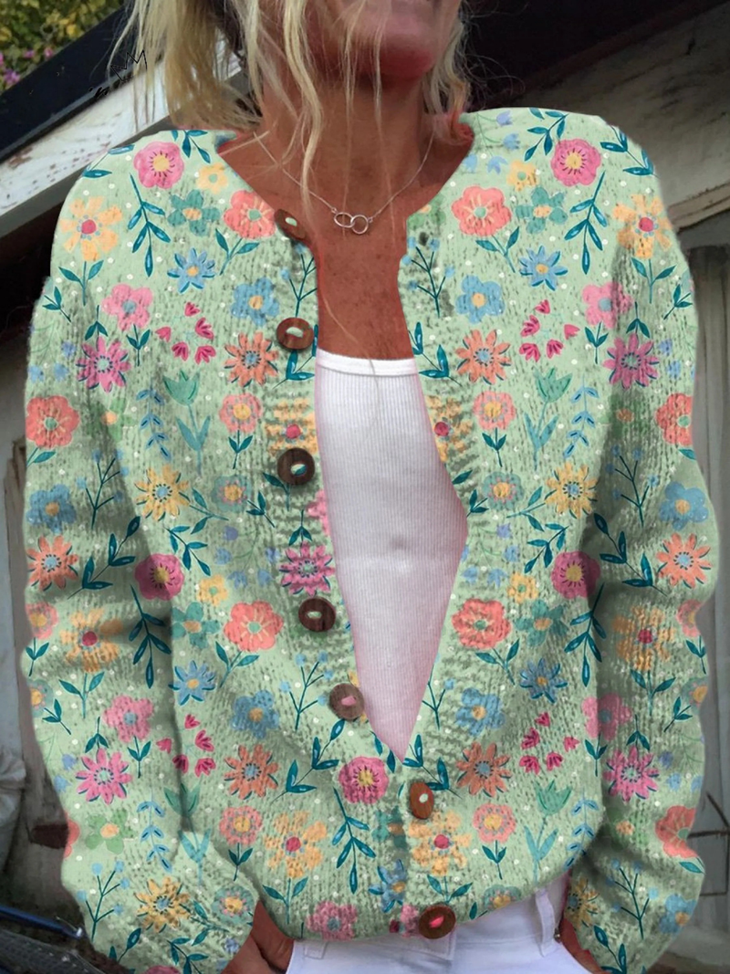 Foxfield™ | Cardigan vintage à fleurs pour femme