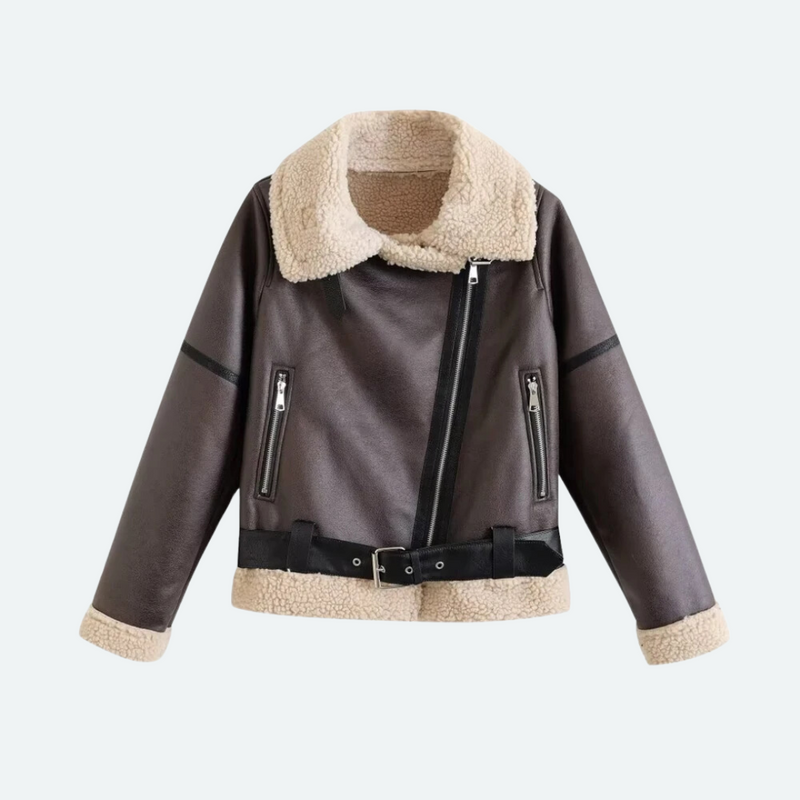 Trench-coat long croisé ceinturé