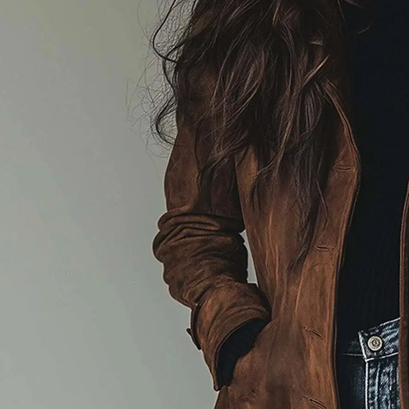 Veste longline décontractée