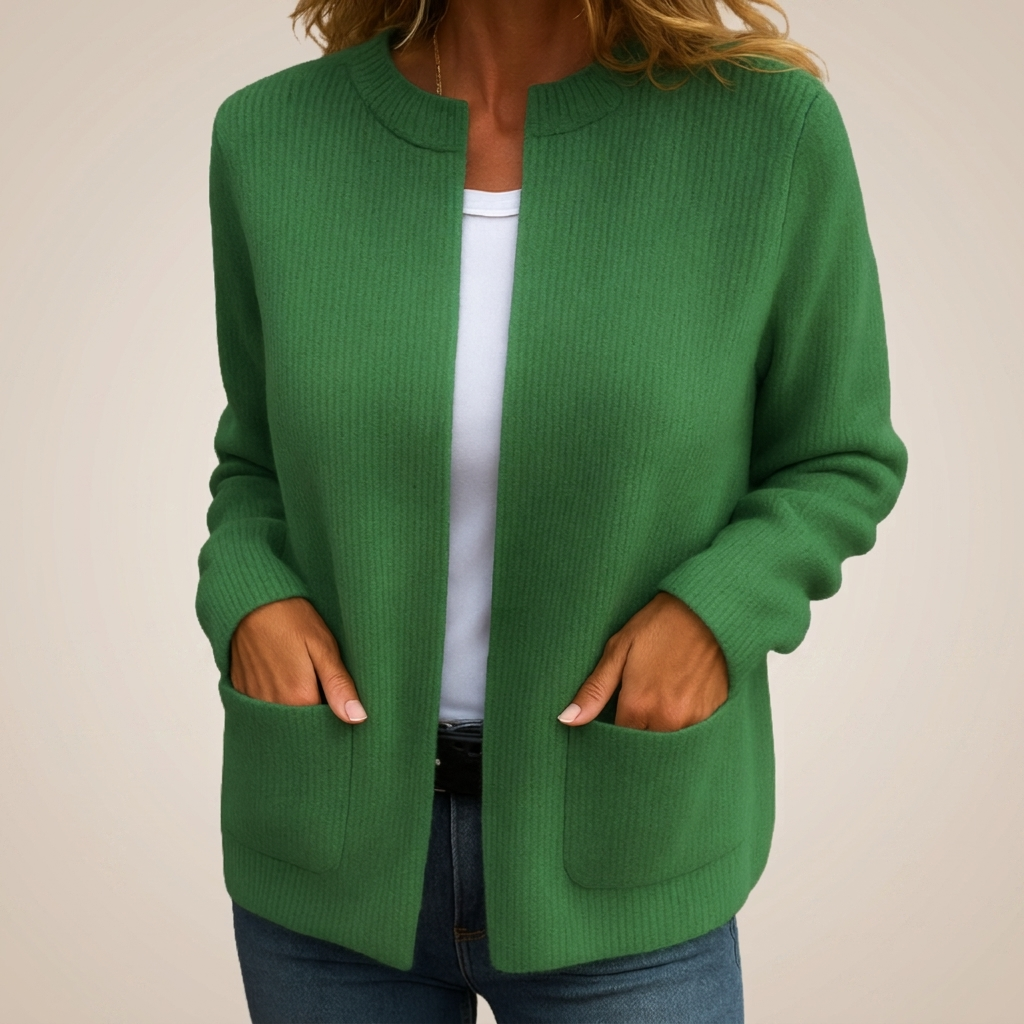 Cardigan en Maille Douce à Zip DIANE