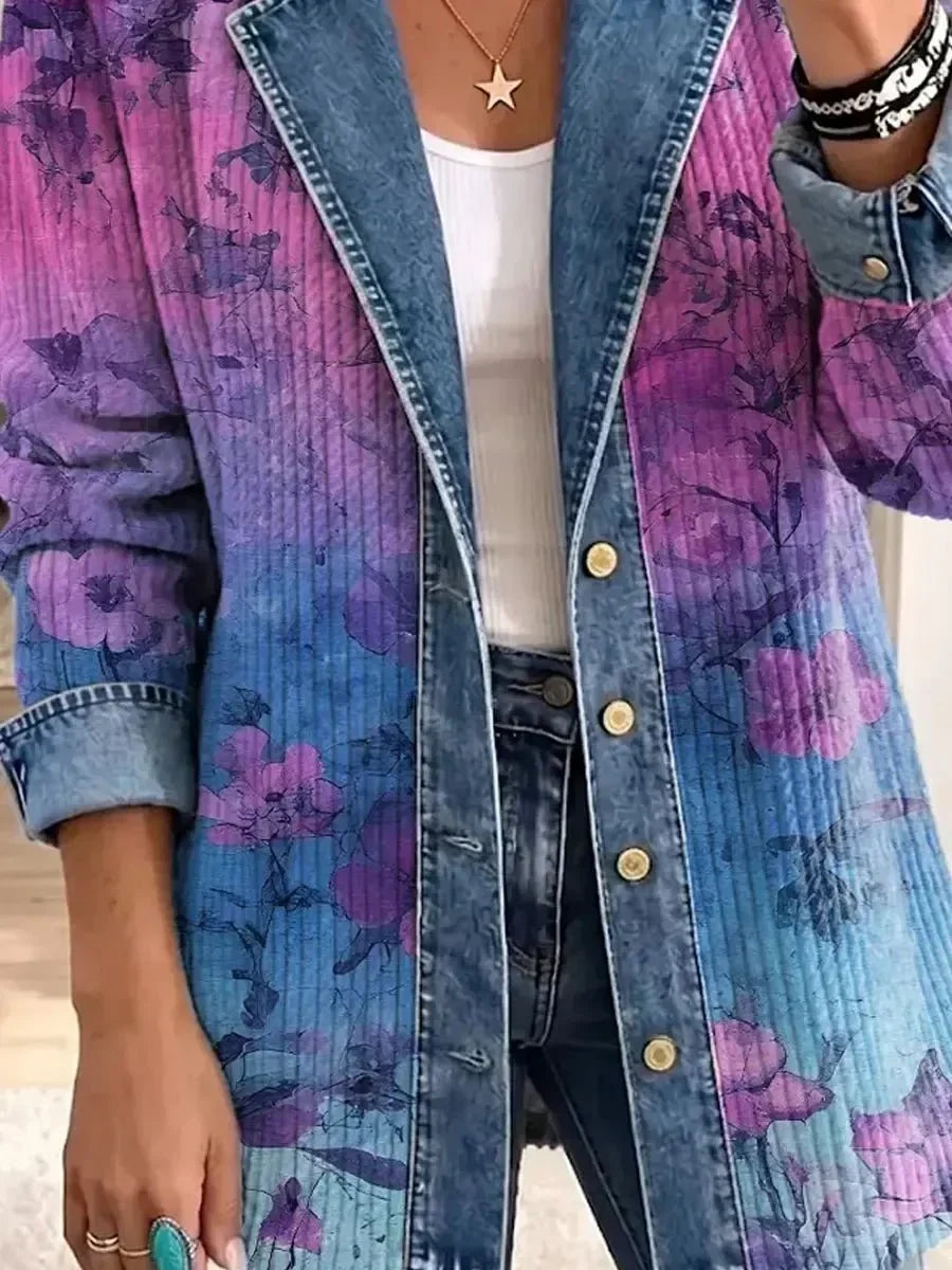 Evelyn | Veste rétro stylée à motif floral