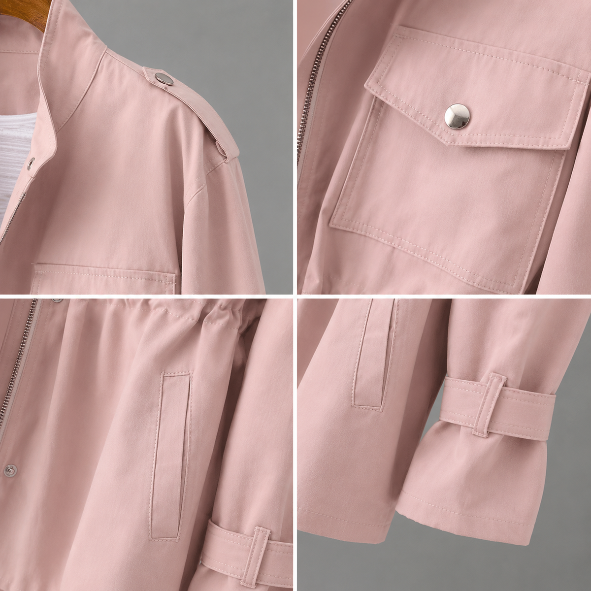 Manteau d'hiver croisé ceinturé