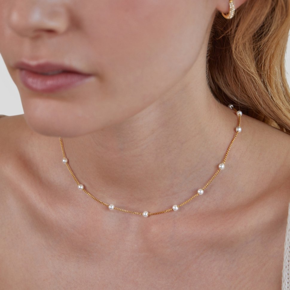 NURA | Collier chaîne et perles