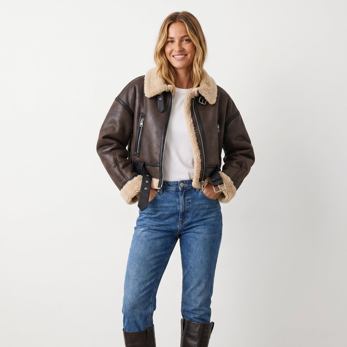 Verena | Blouson aviateur court