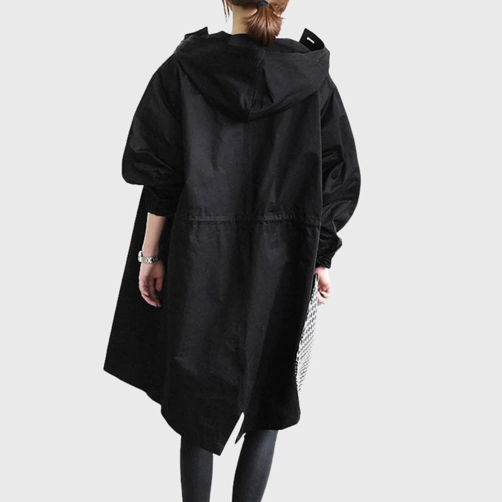Ruth | Trench long décontracté à capuche