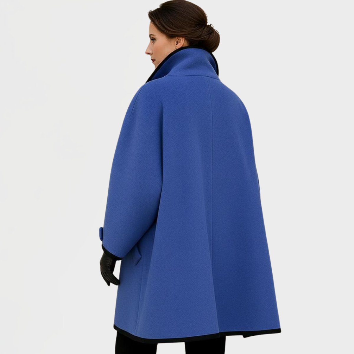 Flora | Manteau oversize à finitions contrastées