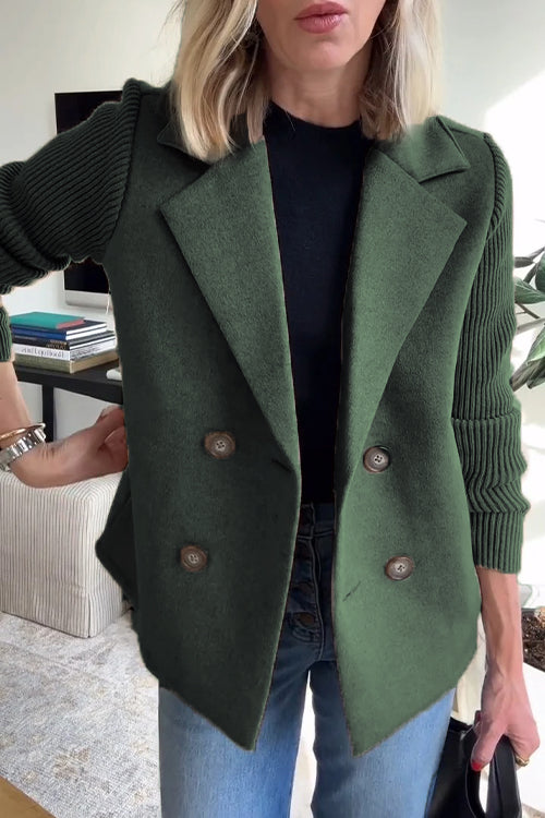 Manteau blazer longline décontracté