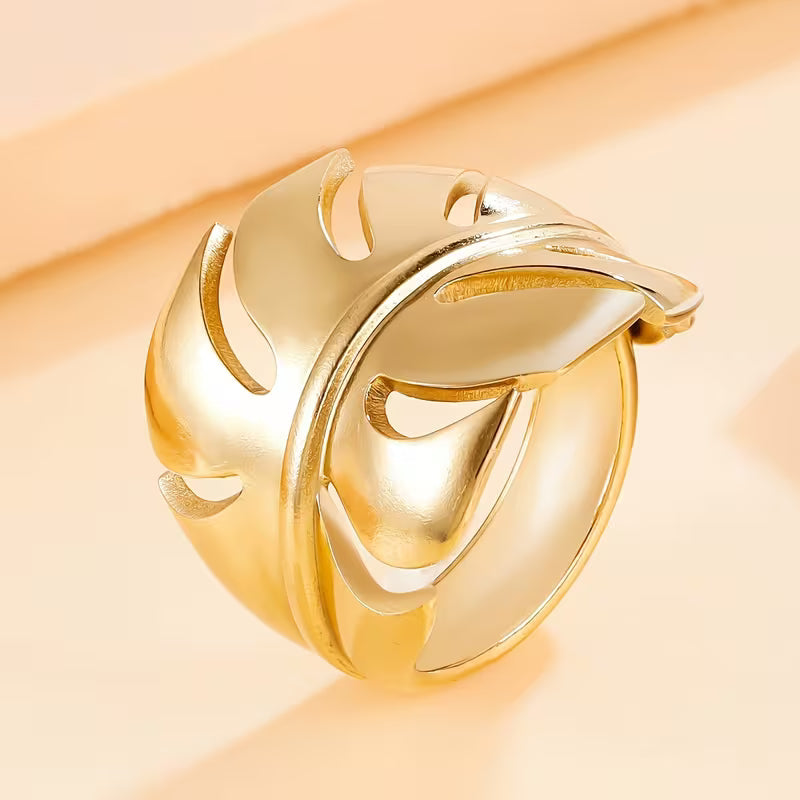 Bague à feuille de Monstera