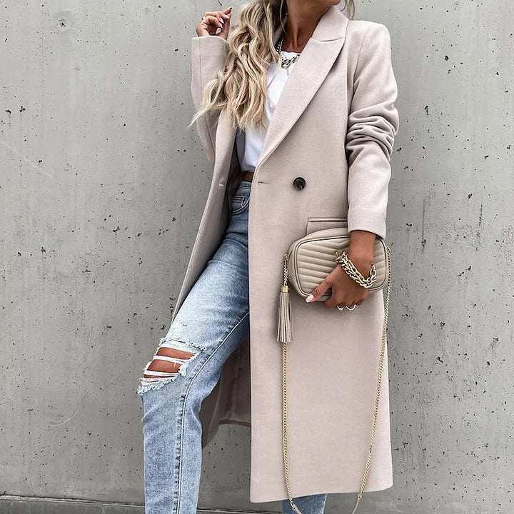 Manteau d'hiver classique à revers