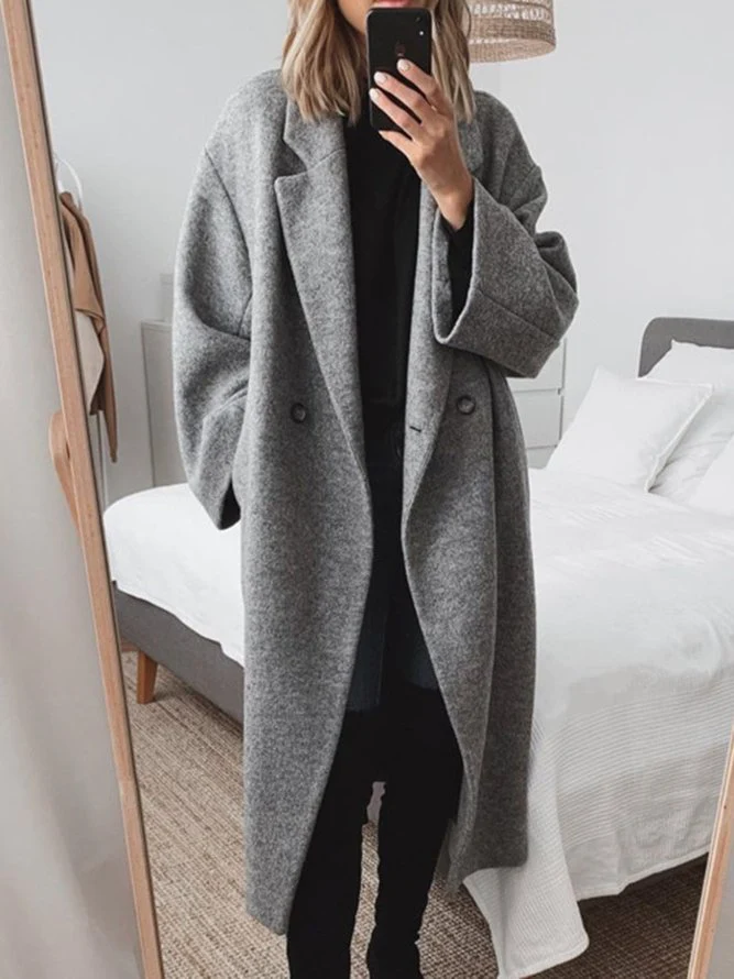 Trench-coat oversize croisé ceinturé