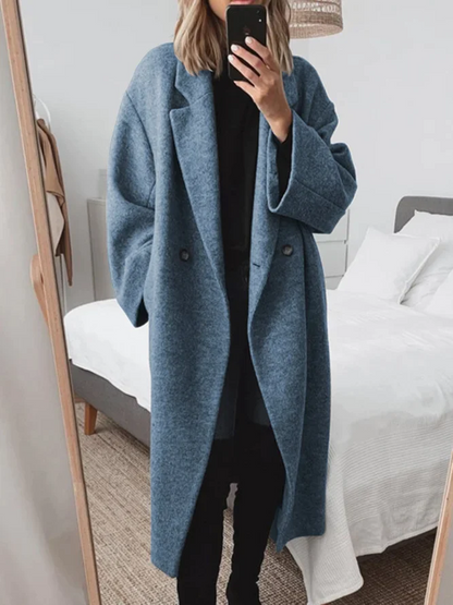 Trench-coat oversize croisé ceinturé