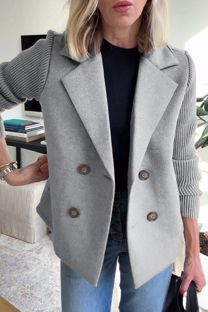 Manteau blazer longline décontracté