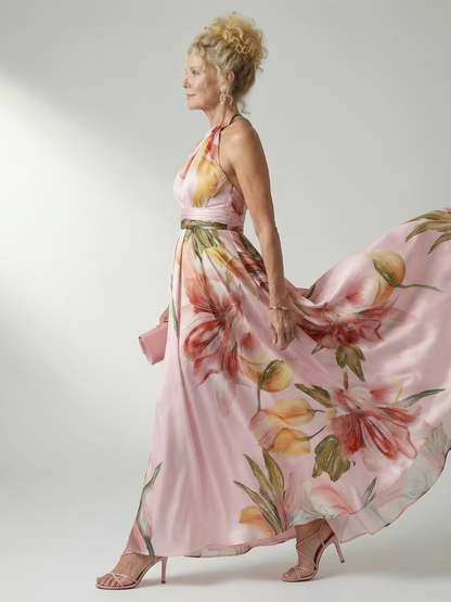 Robe Longue Florale Légère AMIEL