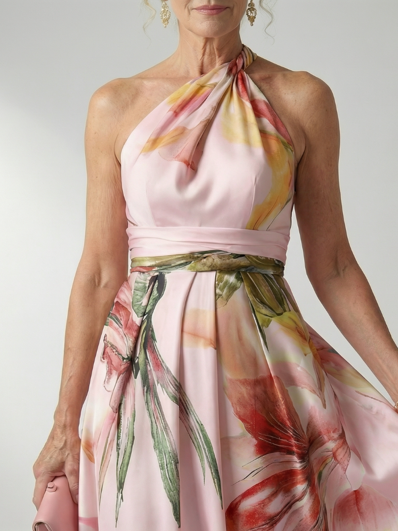 Robe Longue Florale Légère AMIEL