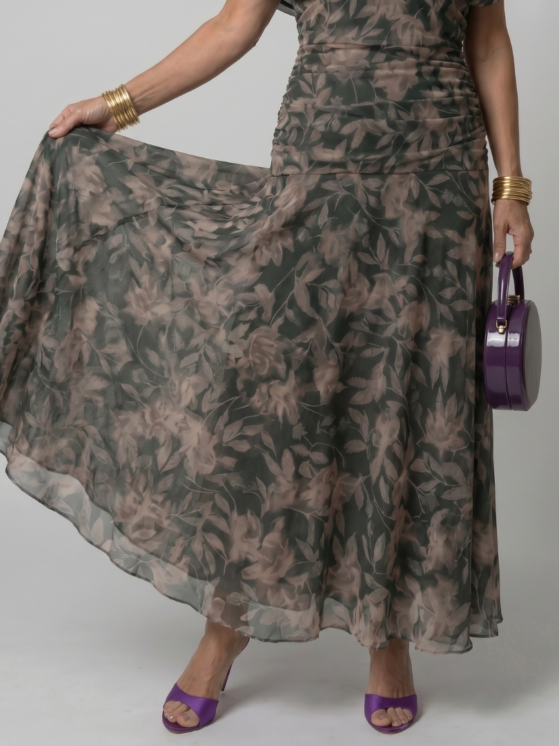 Robe Midi Fluide à Épaules Dénudées CALEN