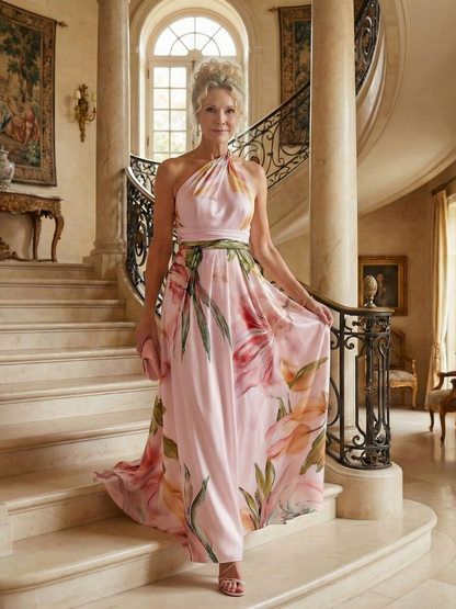 Robe Longue Florale Légère AMIEL