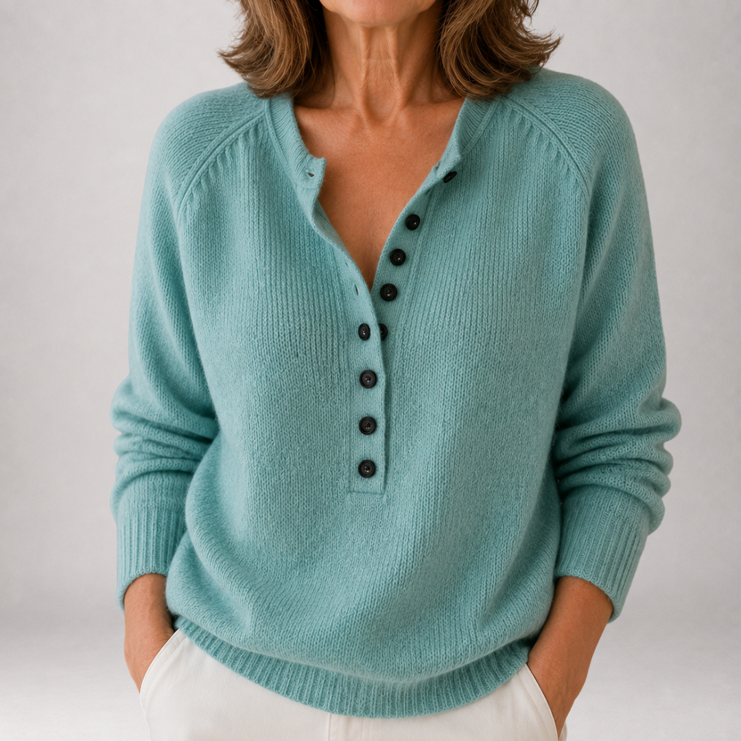 Bronte™ | Pull henley à patte de boutonnage