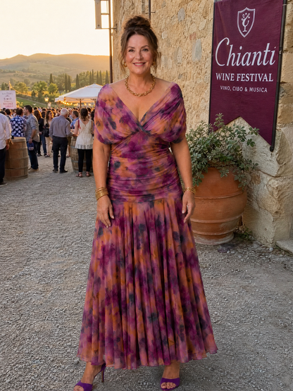 Robe Midi Fluide à Épaules Dénudées CALEN