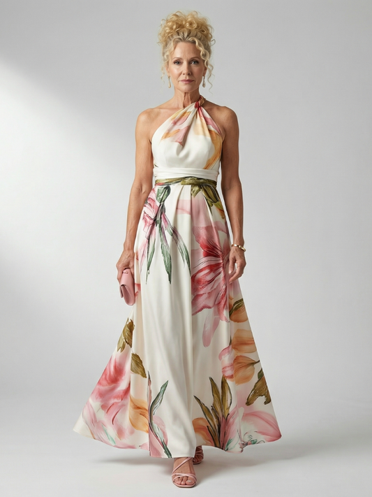 Robe Longue Florale Légère AMIEL