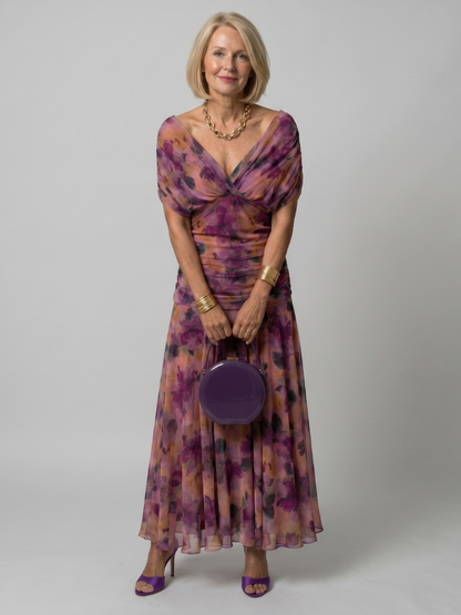 Robe Midi Fluide à Épaules Dénudées CALEN