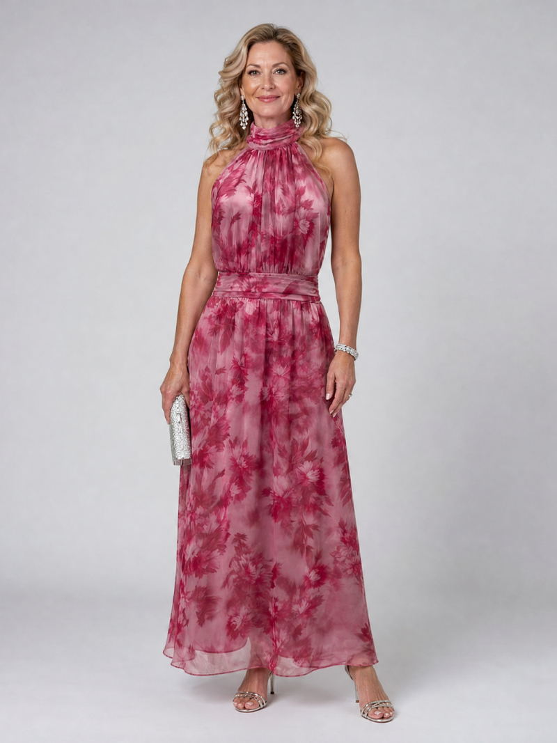 Robe Midi Douce à Col Halter AVIEN