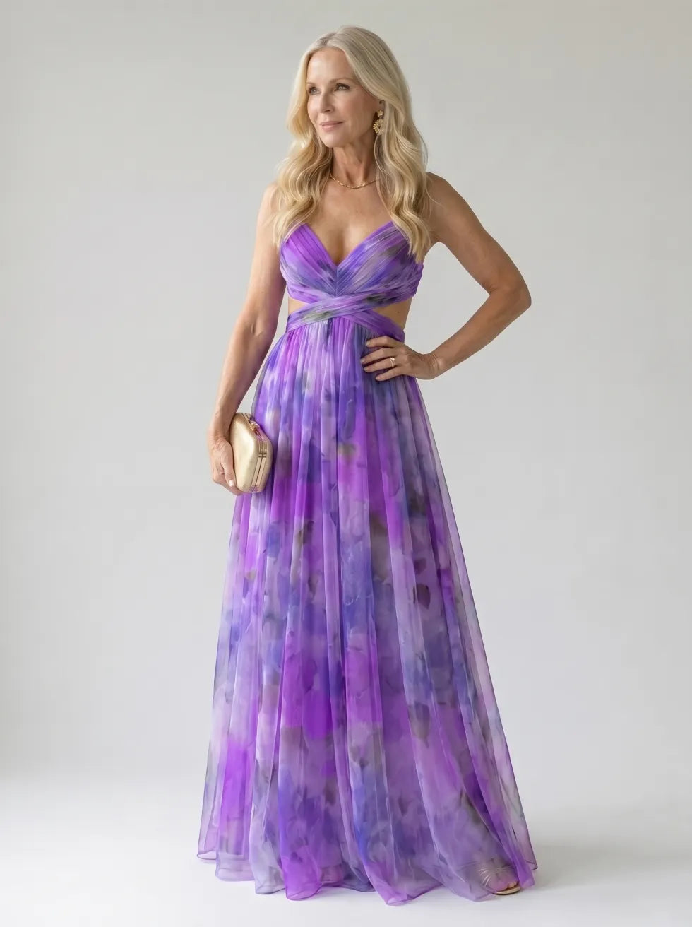 Robe Longue Cache-Cœur Douce ISEL