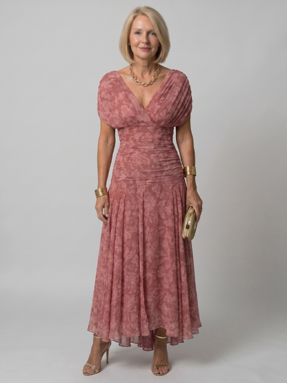 Robe Midi Fluide à Épaules Dénudées CALEN