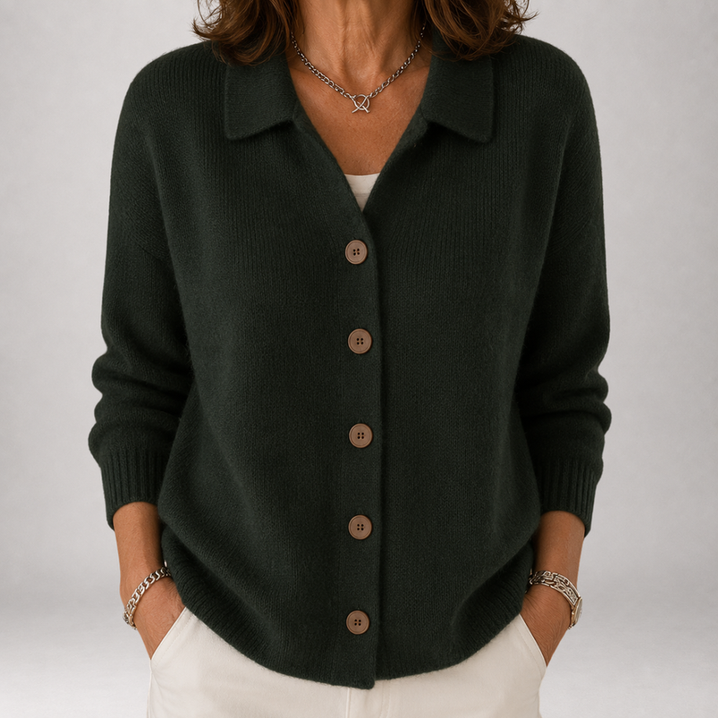 Wrenley™ | Cardigan en maille à col polo