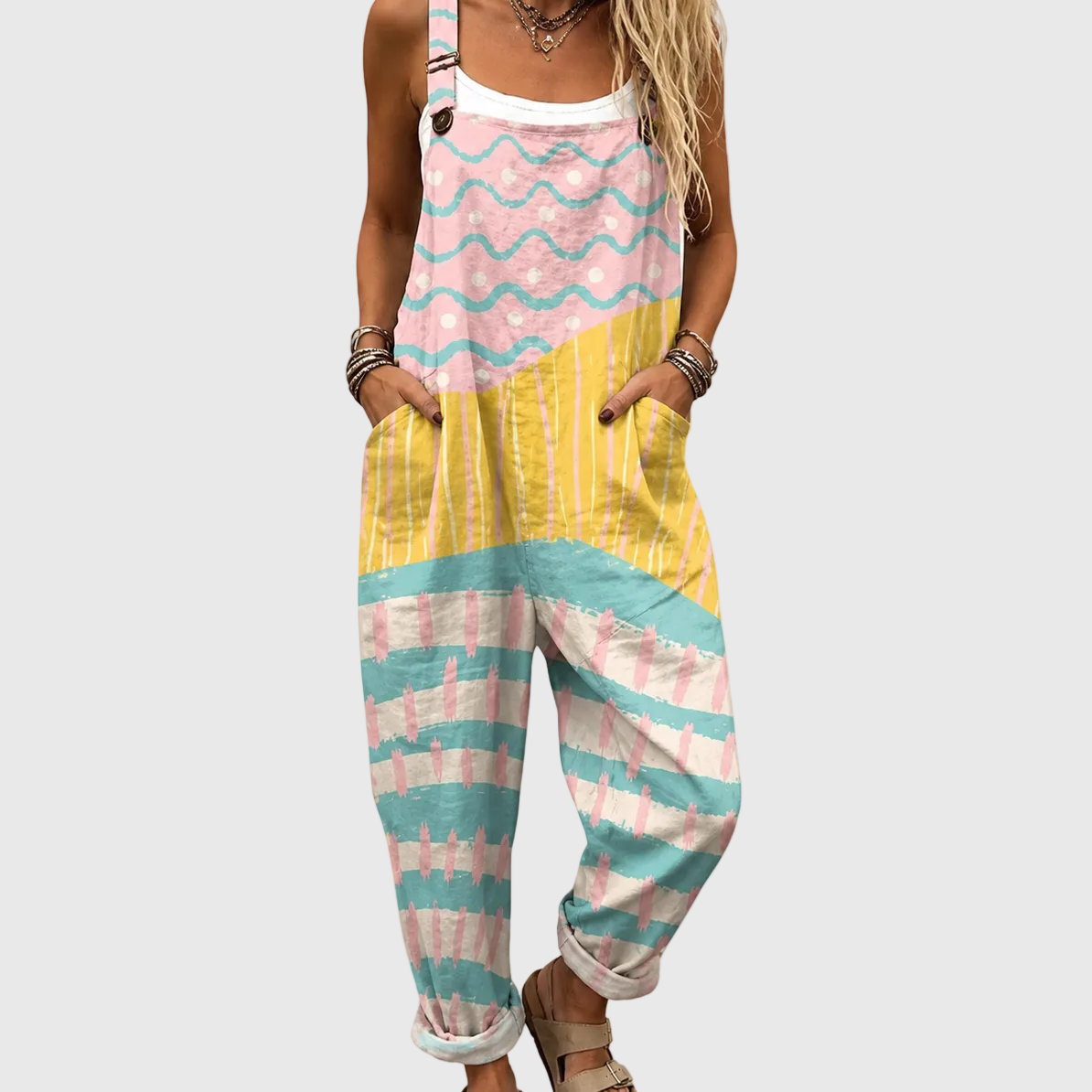 Combinaison douce pastel multicolore