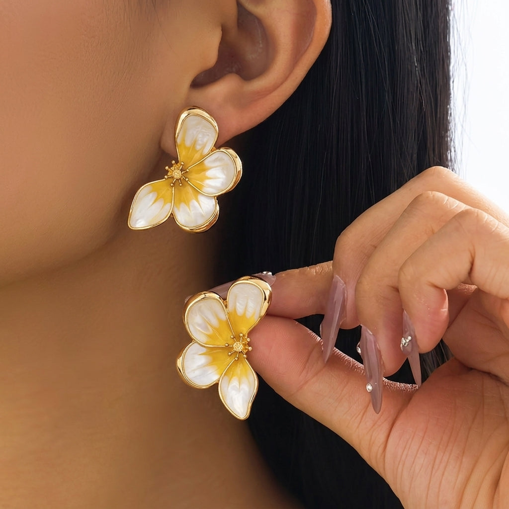 Boucles d'oreilles en pétales de papillon