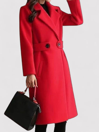 Manteau d'hiver long ceinturé