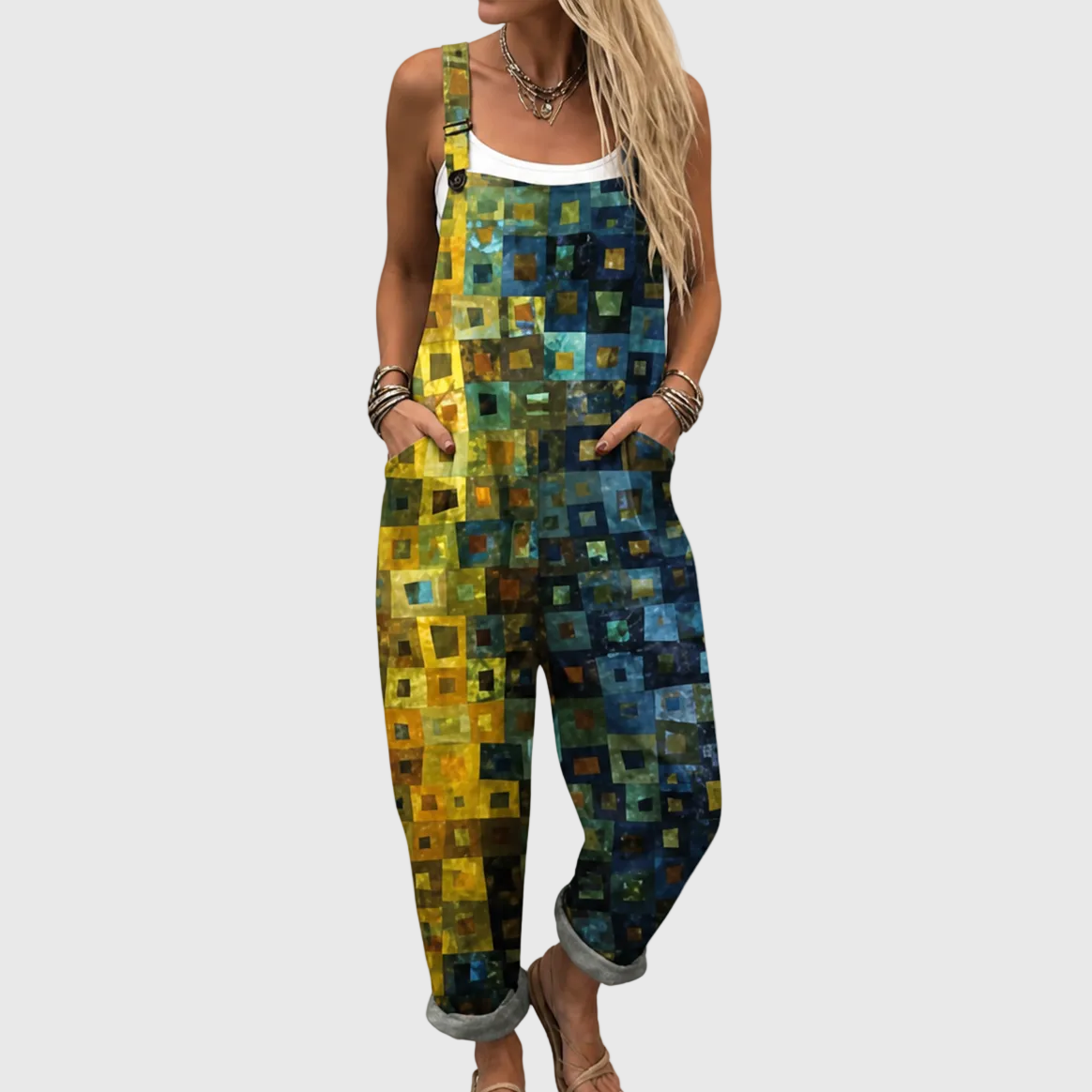 Combinaison douce motif mosaïque élégant