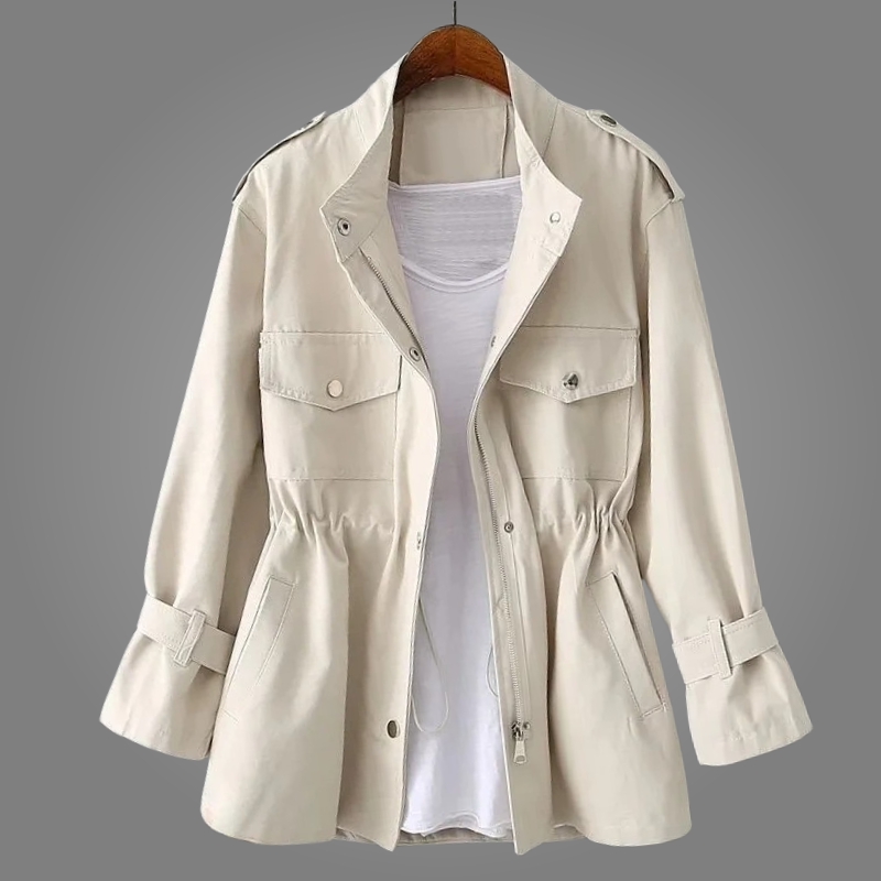 Long manteau ajusté