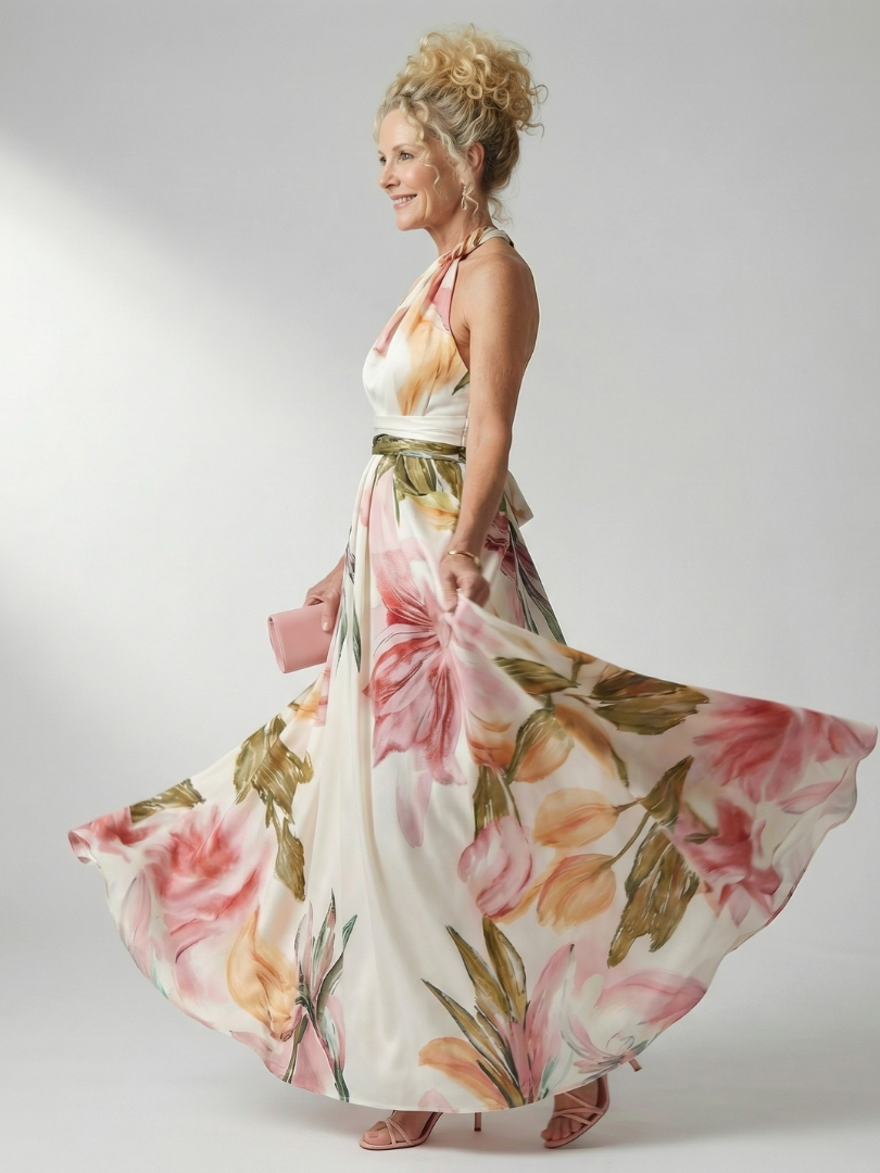 Robe Longue Florale Légère AMIEL