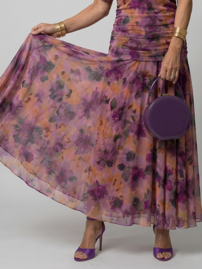 Robe Midi Fluide à Épaules Dénudées CALEN