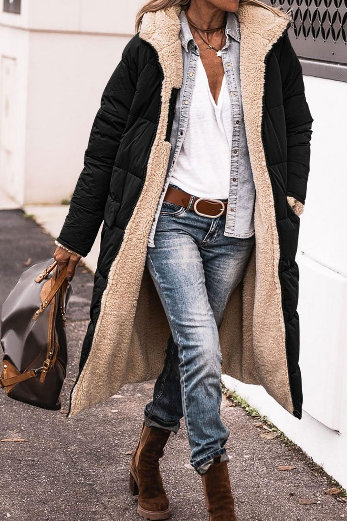 Manteau d'hiver réversible