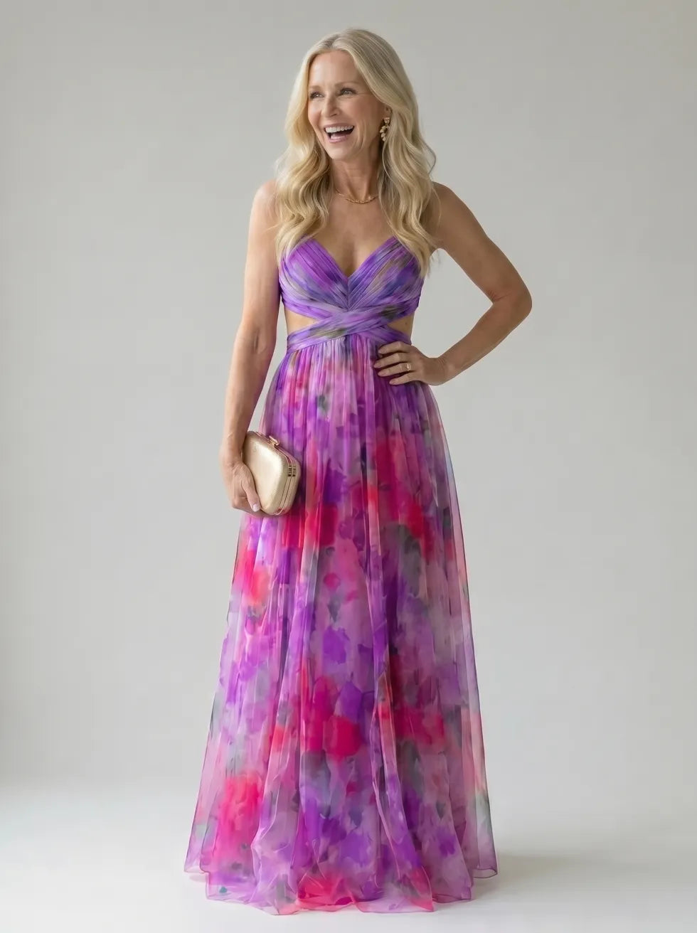 Robe Longue Cache-Cœur Douce ISEL