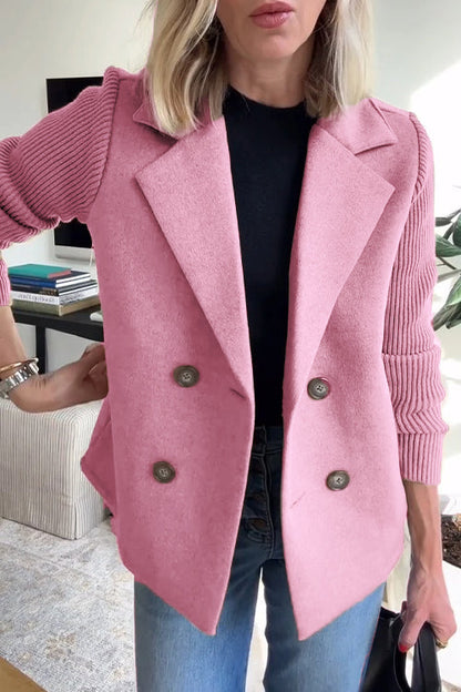 Manteau blazer longline décontracté