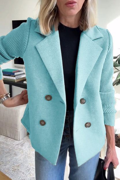 Manteau blazer longline décontracté