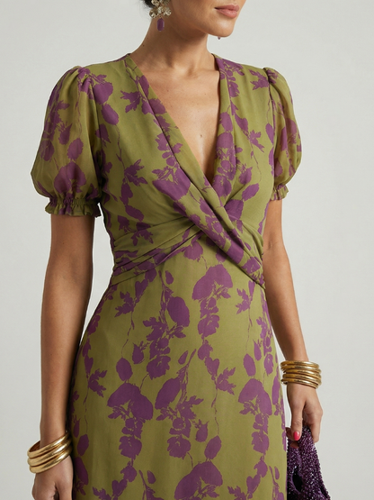 Robe Midi Décontractée Florale VIREL