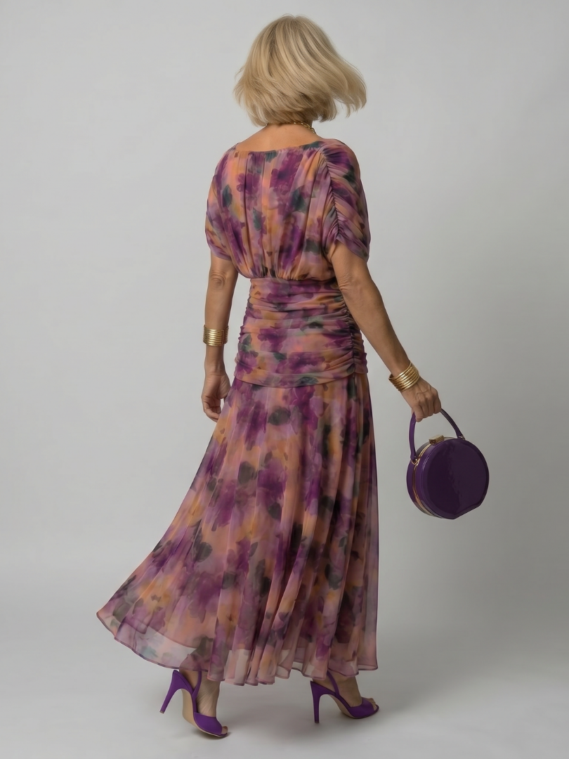 Robe Midi Fluide à Épaules Dénudées CALEN