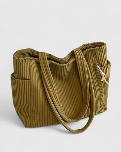 LIORANE | Sac côtelé à détails de cordon