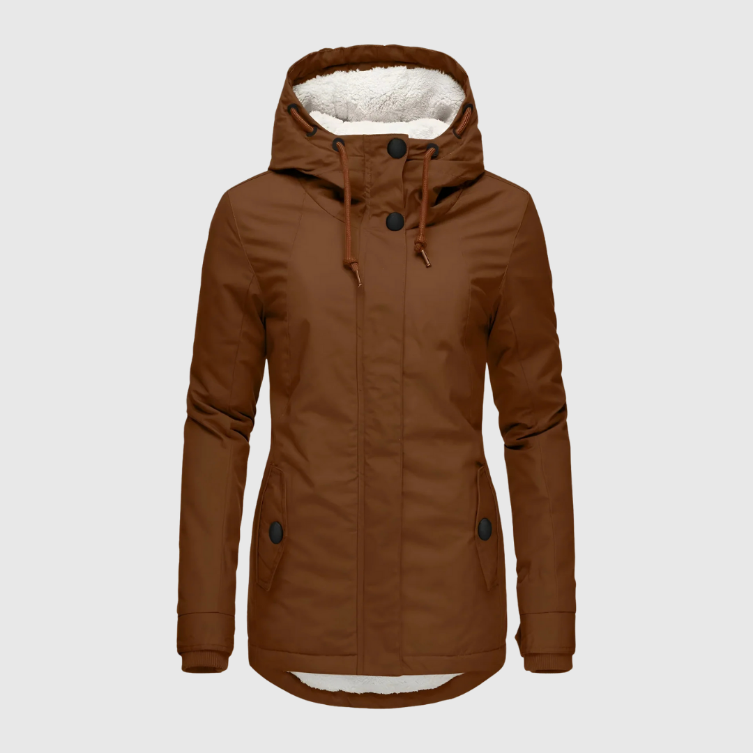 Parka d'hiver longue à capuche
