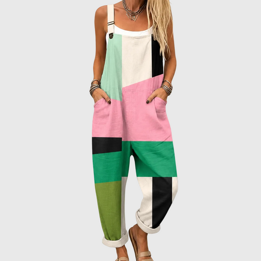 Combinaison douce colorblock au style moderne