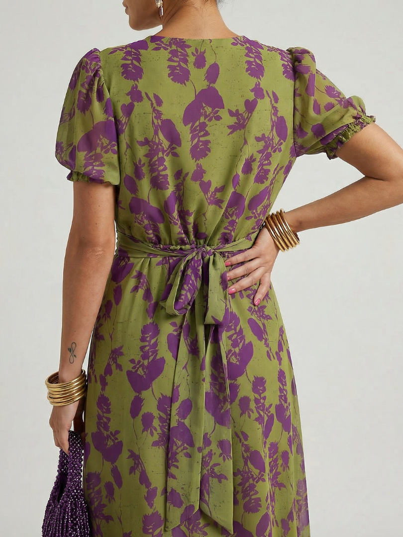 Robe Midi Décontractée Florale VIREL