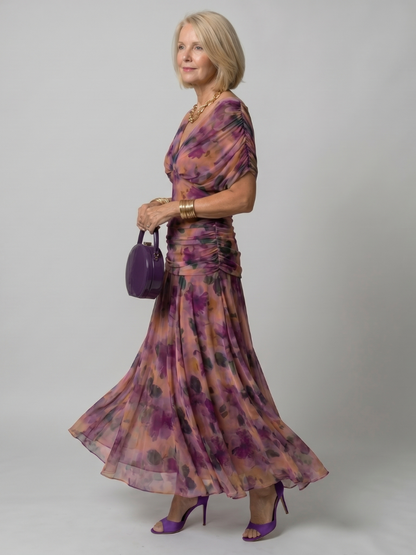 Robe Midi Fluide à Épaules Dénudées CALEN